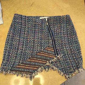 Tweed bohemian skirt